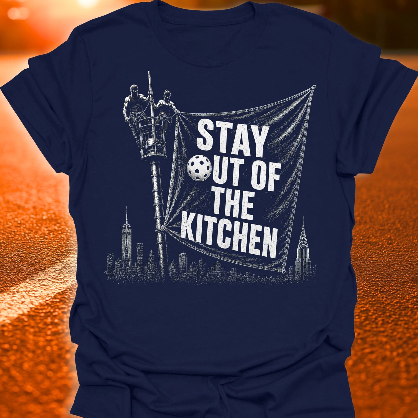 Stay Out Of The Kitchen Meme Pickleball T-Shirt
