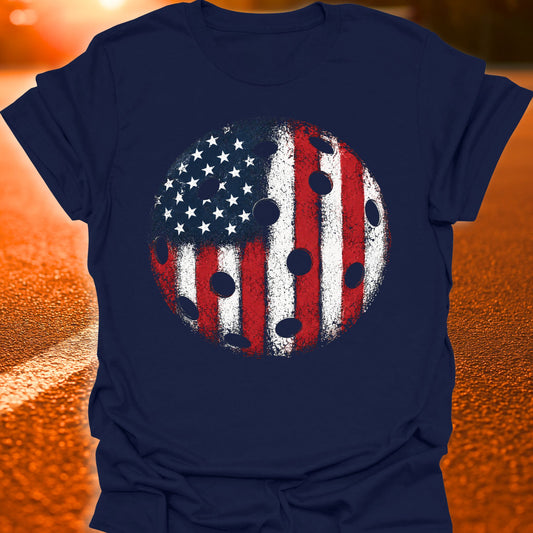 American Flag Pickleball Graphic T-Shirt