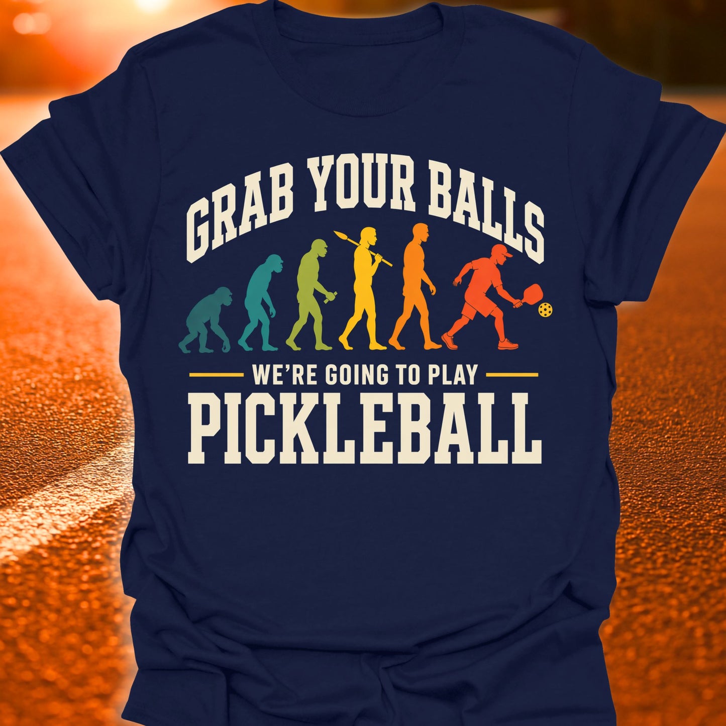 Grab Your Balls Evolution Pickleball T-Shirt