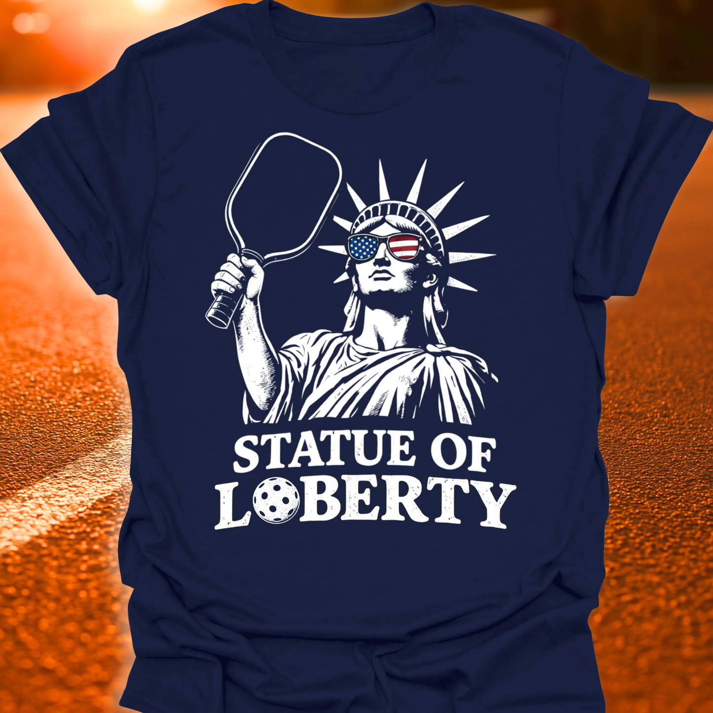 Statue Of LOBerty Pickleball T-Shirt