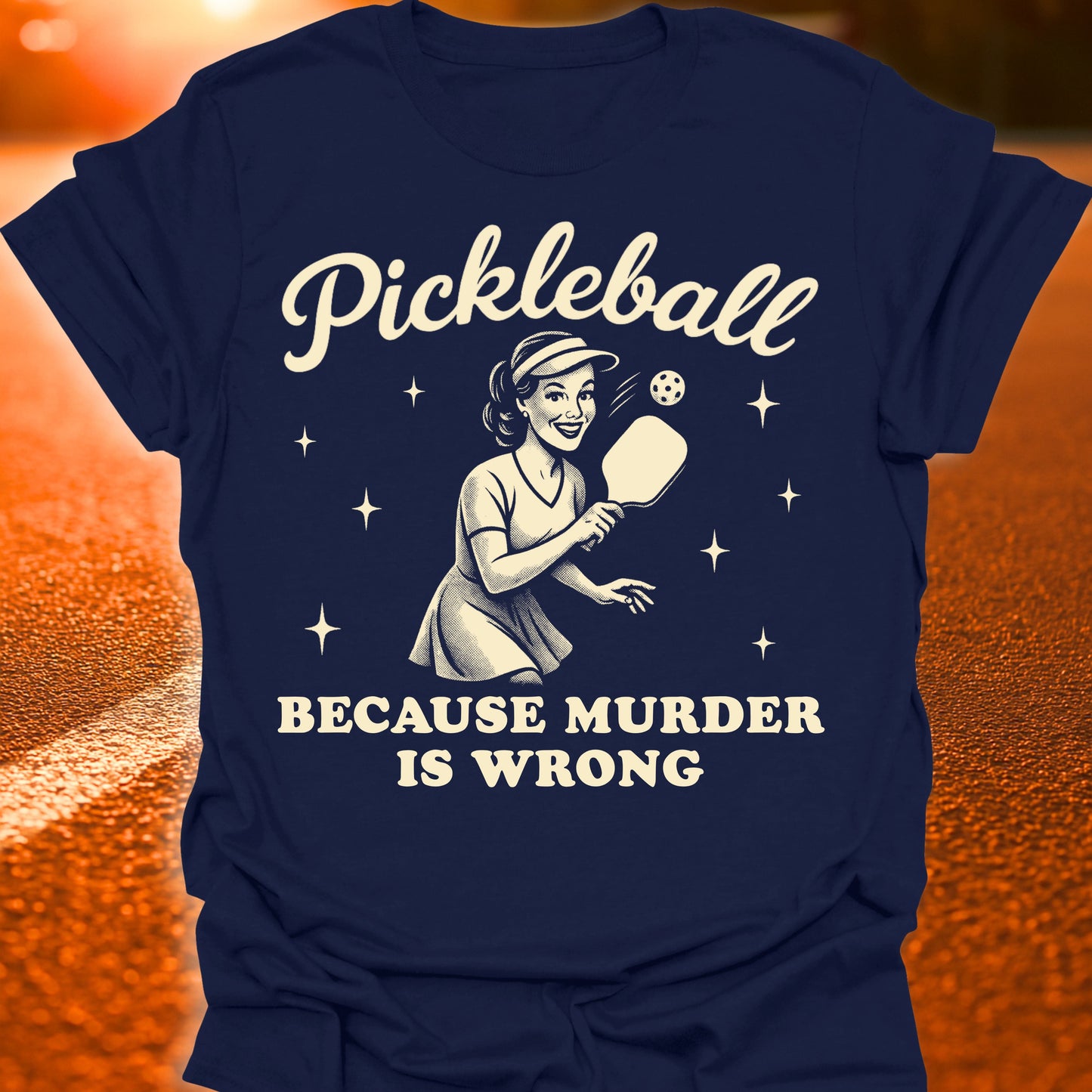 Murder Is Wrong Pickleball T-Shirt (Remix)
