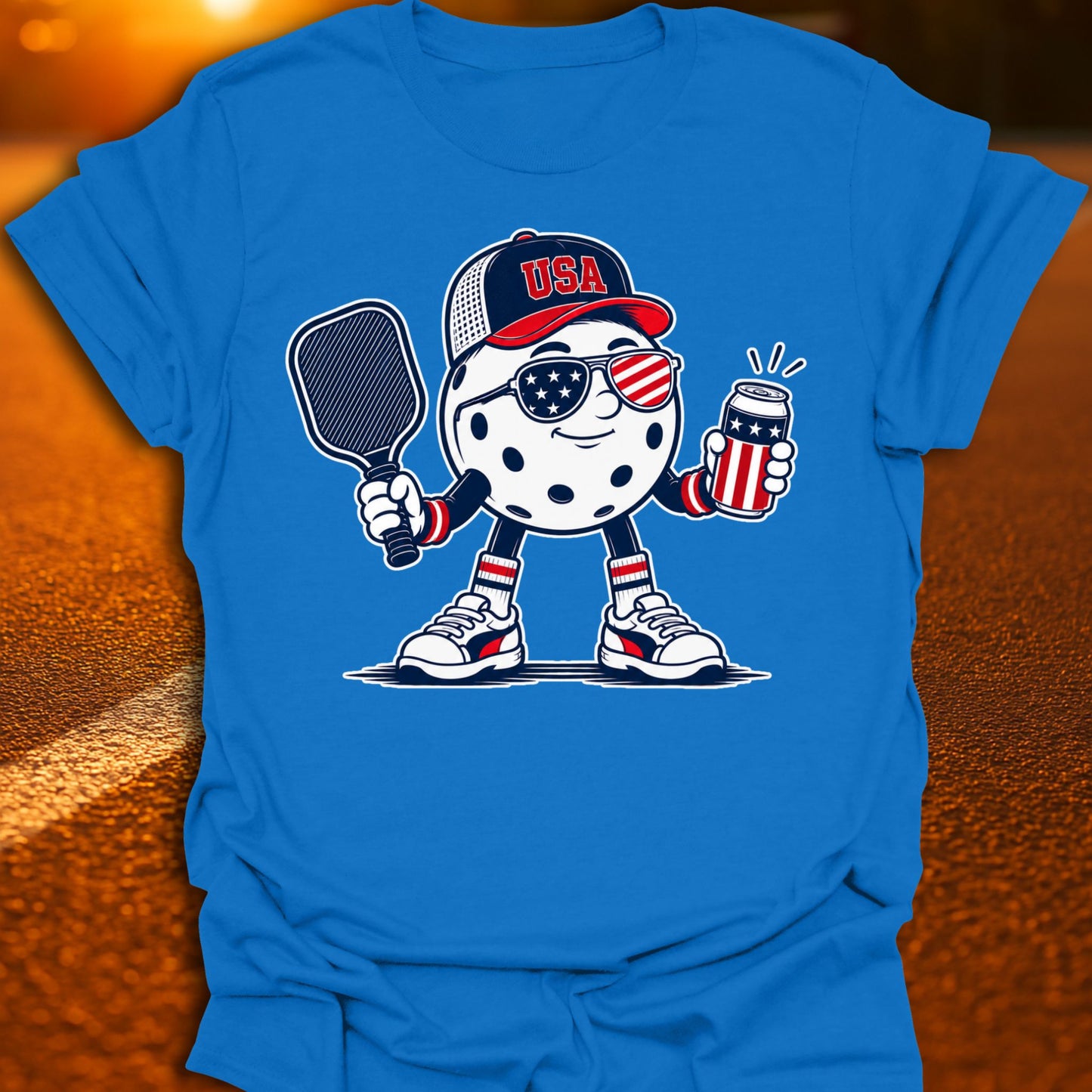 Patriotic Pickleball Graphic T-Shirt