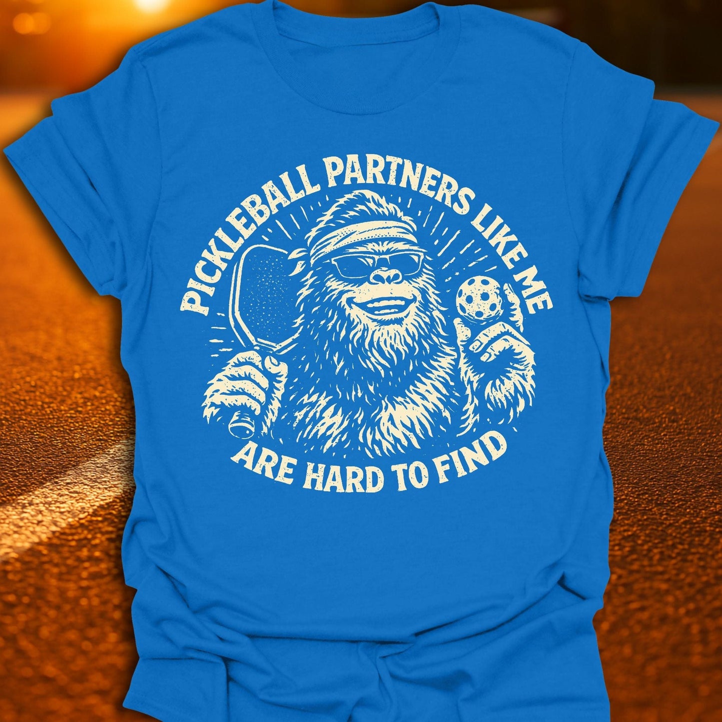 Hard to Find Bigfoot Pickleball T-Shirt