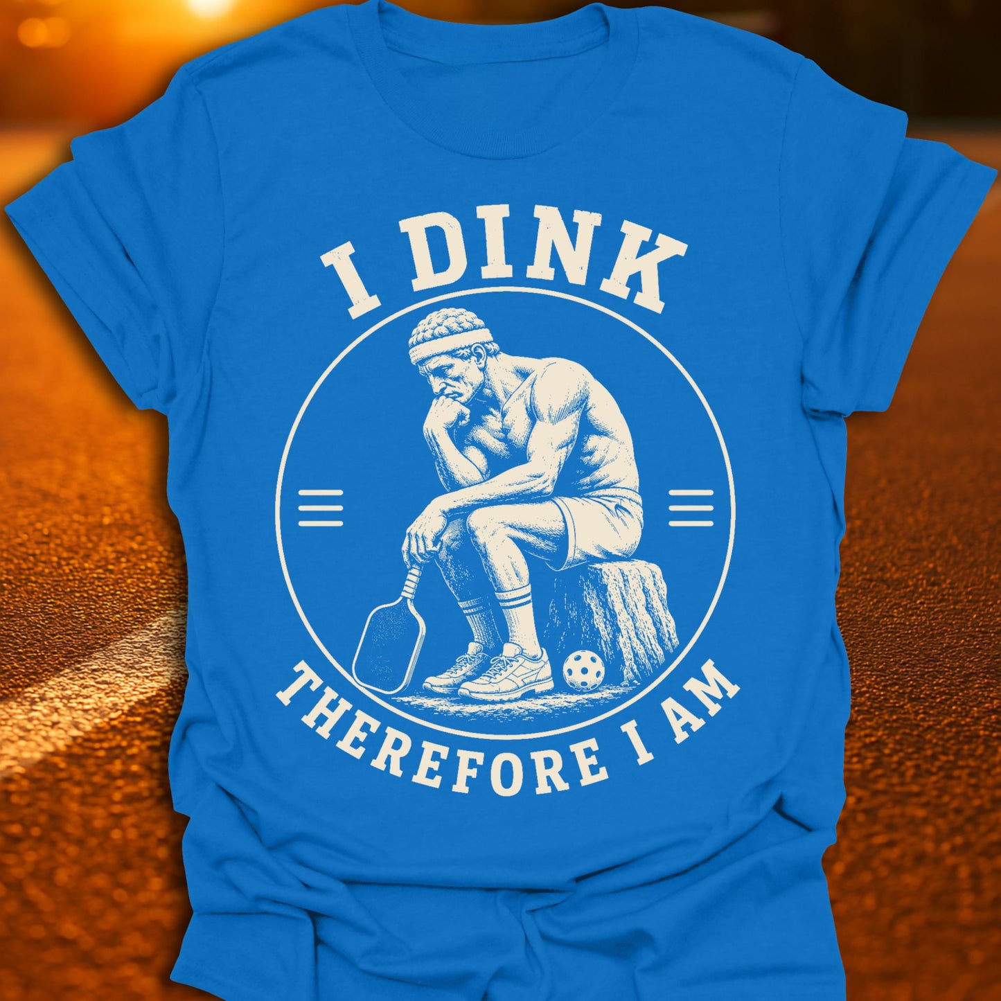 I Dink Therefore I Am Pickleball T-Shirt