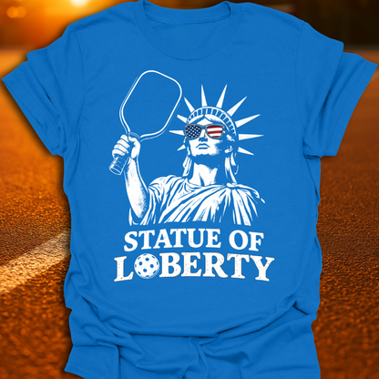 Statue Of LOBerty Pickleball T-Shirt
