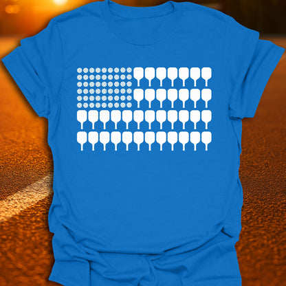 American Pickleball Flag T-Shirt