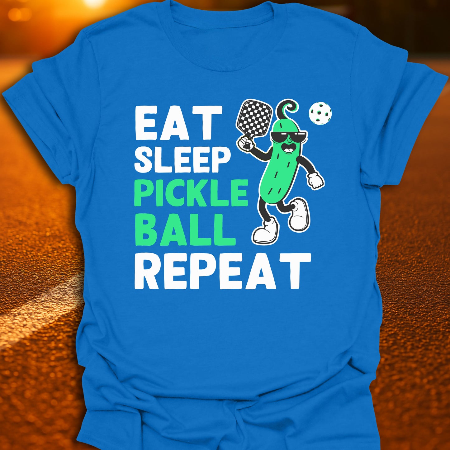 Eat Sleep Pickleball Repeat (Dilly Pickle) T-Shirt