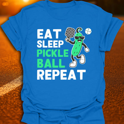 Eat Sleep Pickleball Repeat (Dilly Pickle) T-Shirt