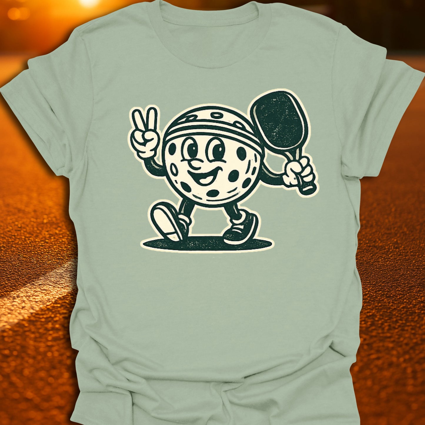 Vintage Pickleball Character T-Shirt