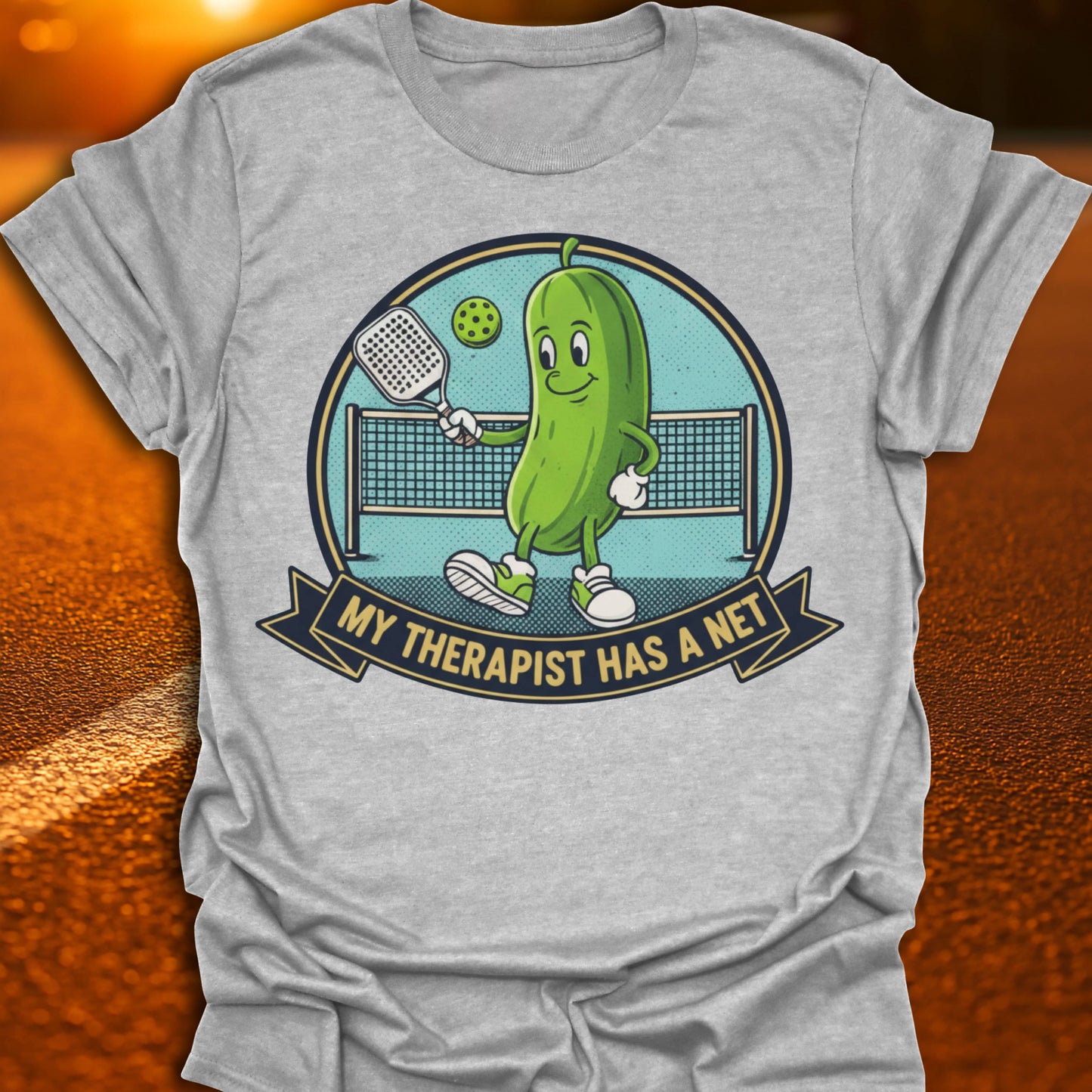 My Therapist Has A Net Pickleball T-Shirt