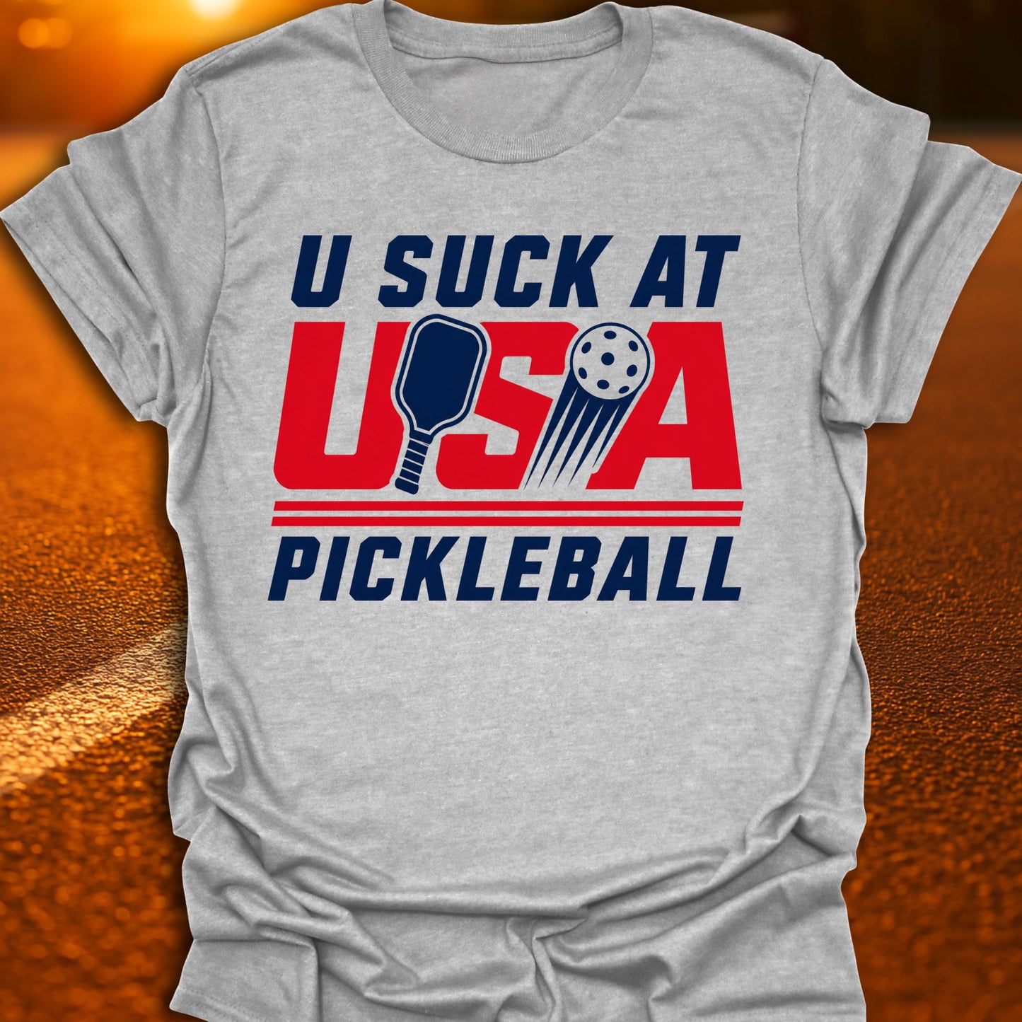 USA (U Suck At) Pickleball T-Shirt