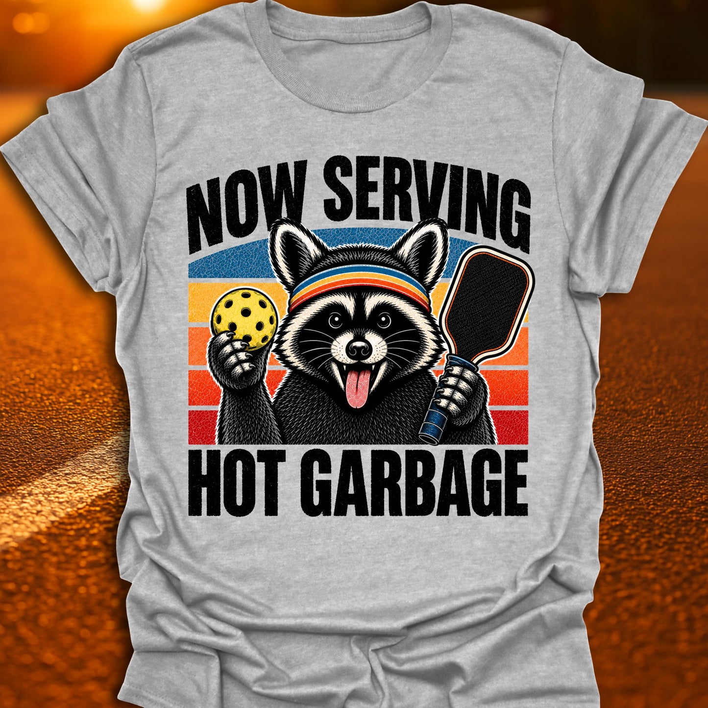 Now Serving Hot Garbage Pickleball T-Shirt