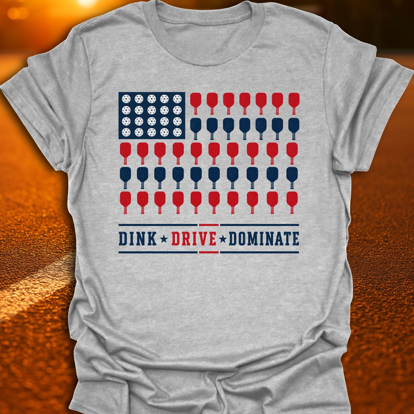 Dink Drive Dominate Pickleball T-Shirt