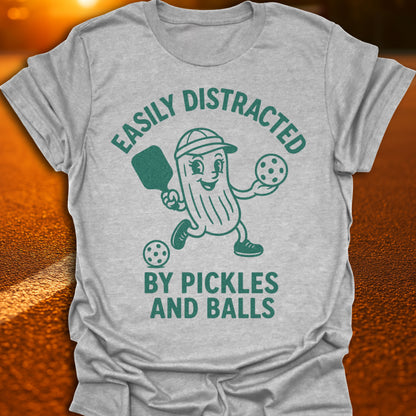 Easily Distracted By Pickles And Balls T-Shirt