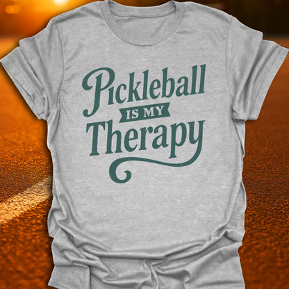 Pickleball Is My Therapy Text T-Shirt
