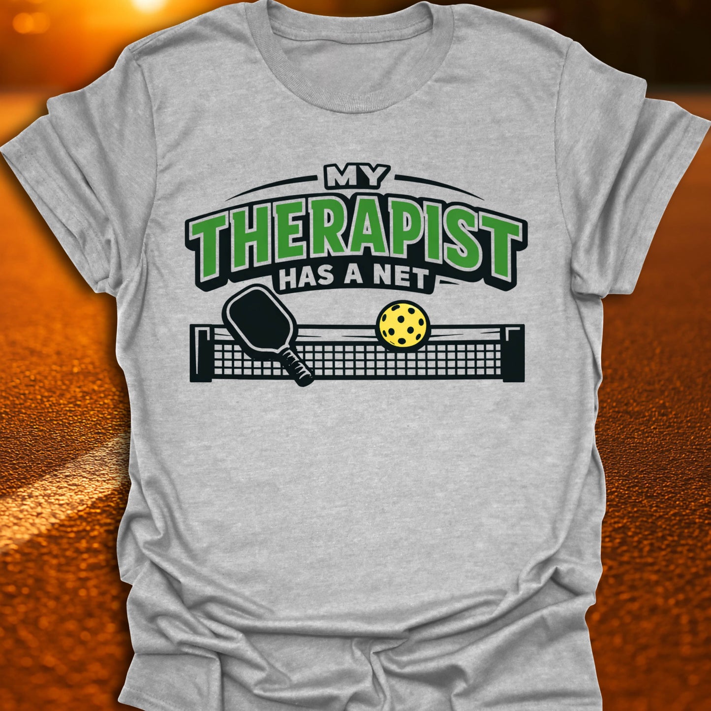 My Therapist Has A Net Pickleball T-shirt