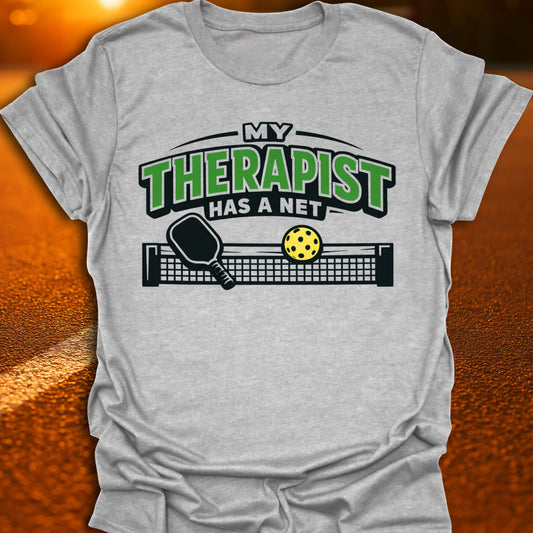 My Therapist Has A Net Pickleball T-shirt
