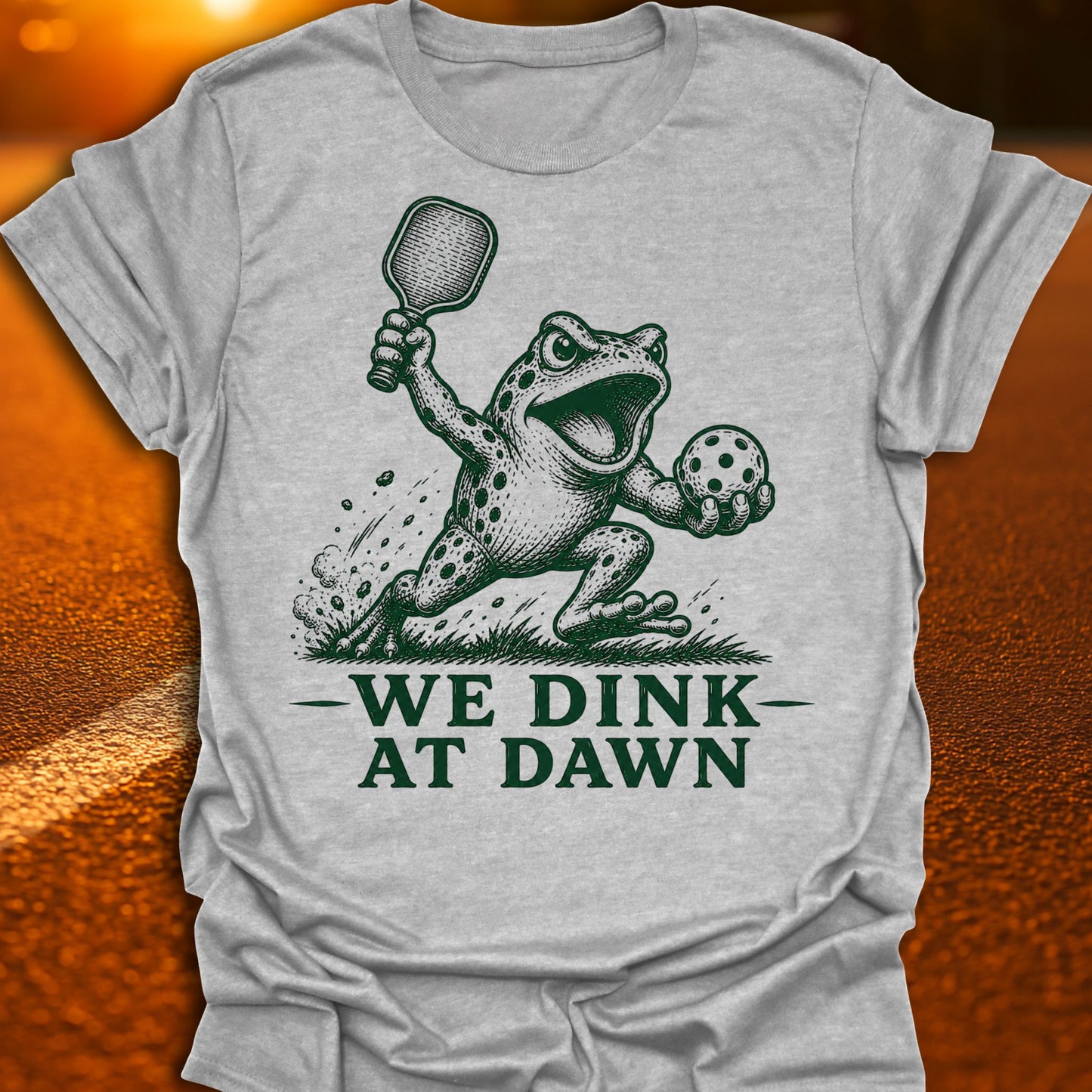 We Dink At Dawn Pickleball T-Shirt