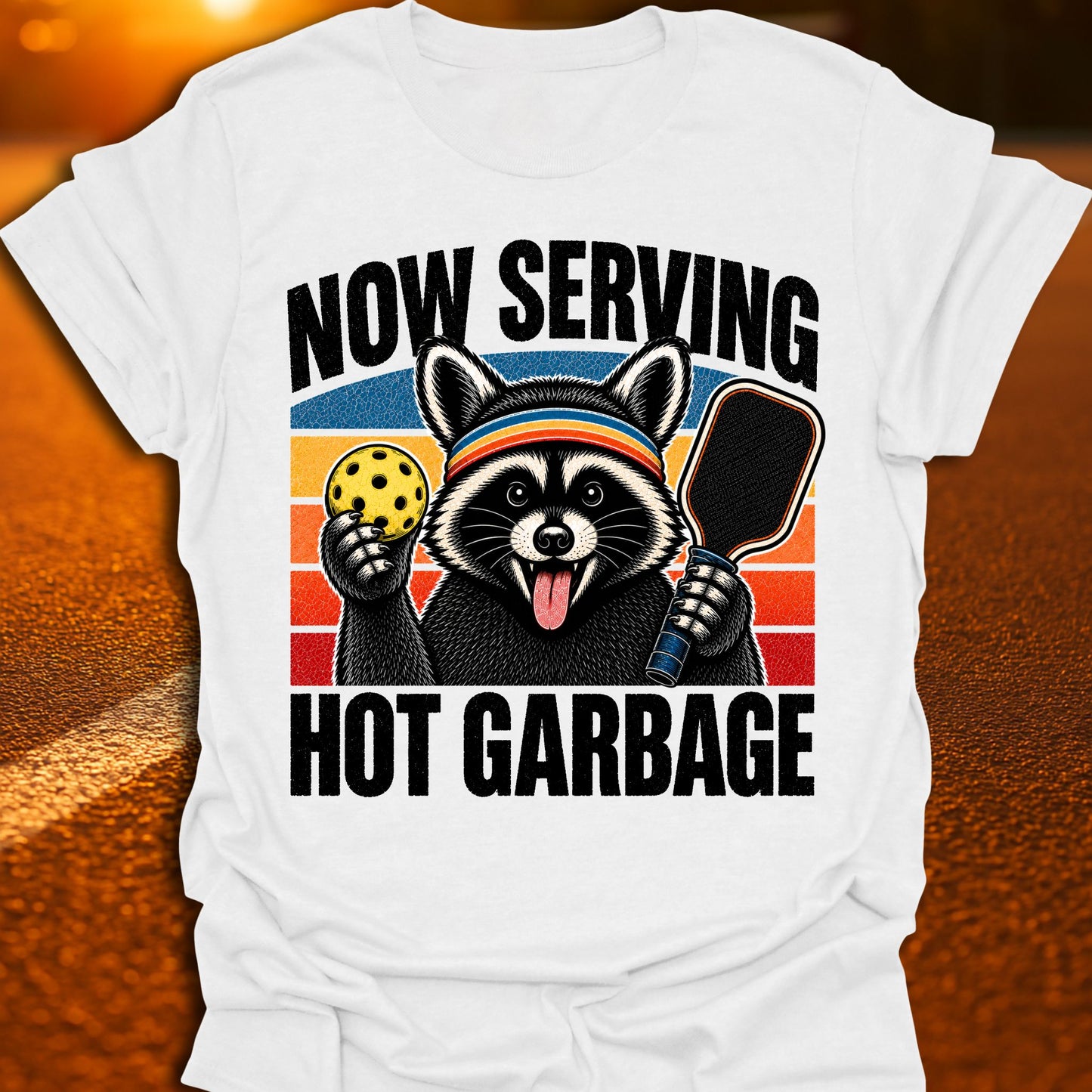 Now Serving Hot Garbage Pickleball T-Shirt