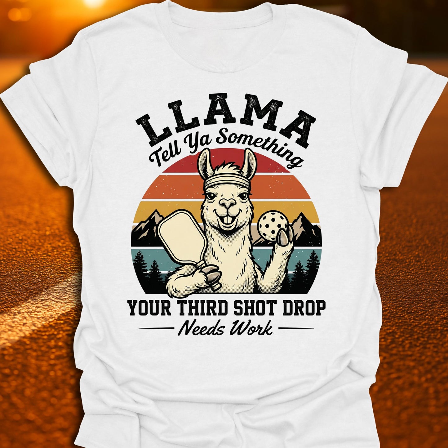 Llama Tell Ya Something Pickleball T-Shirt