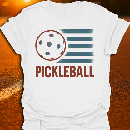 Pickleball American Flag T-Shirt