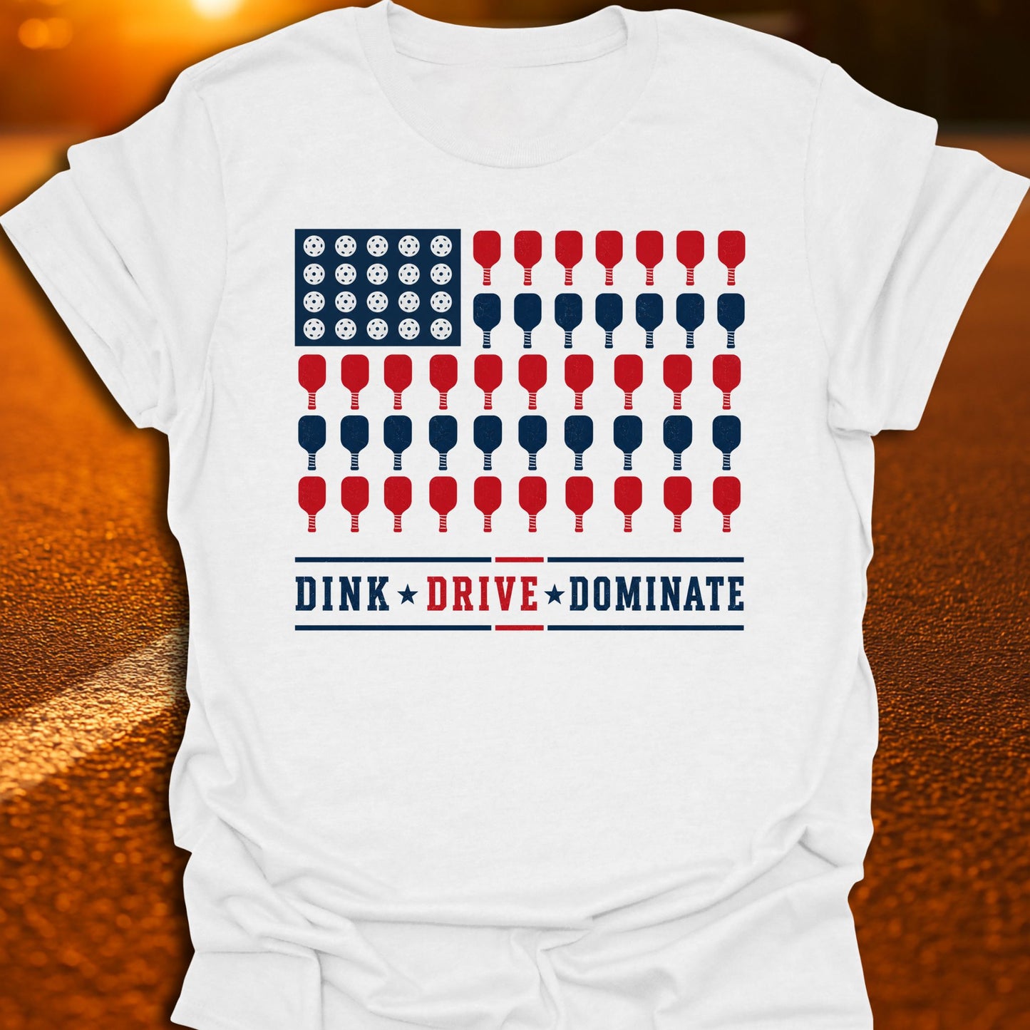 Dink Drive Dominate Pickleball T-Shirt