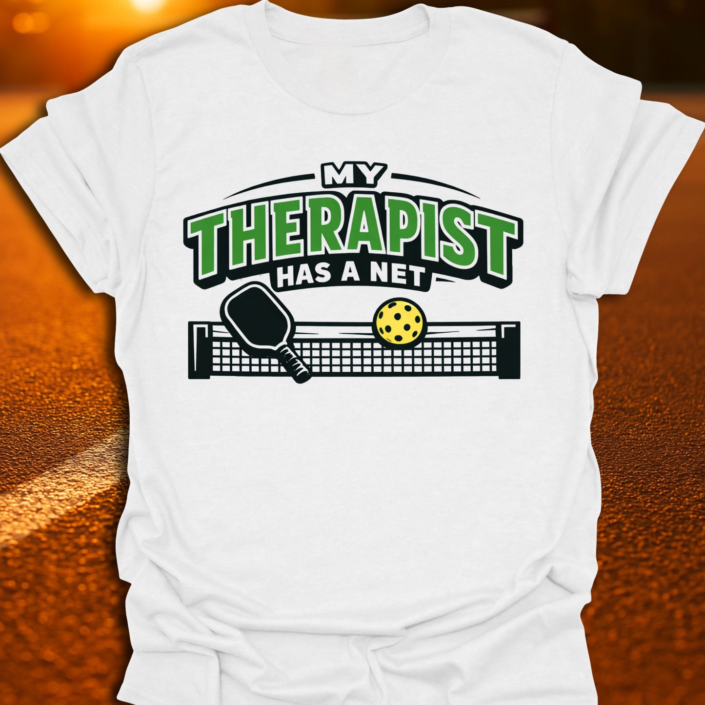 My Therapist Has A Net Pickleball T-shirt