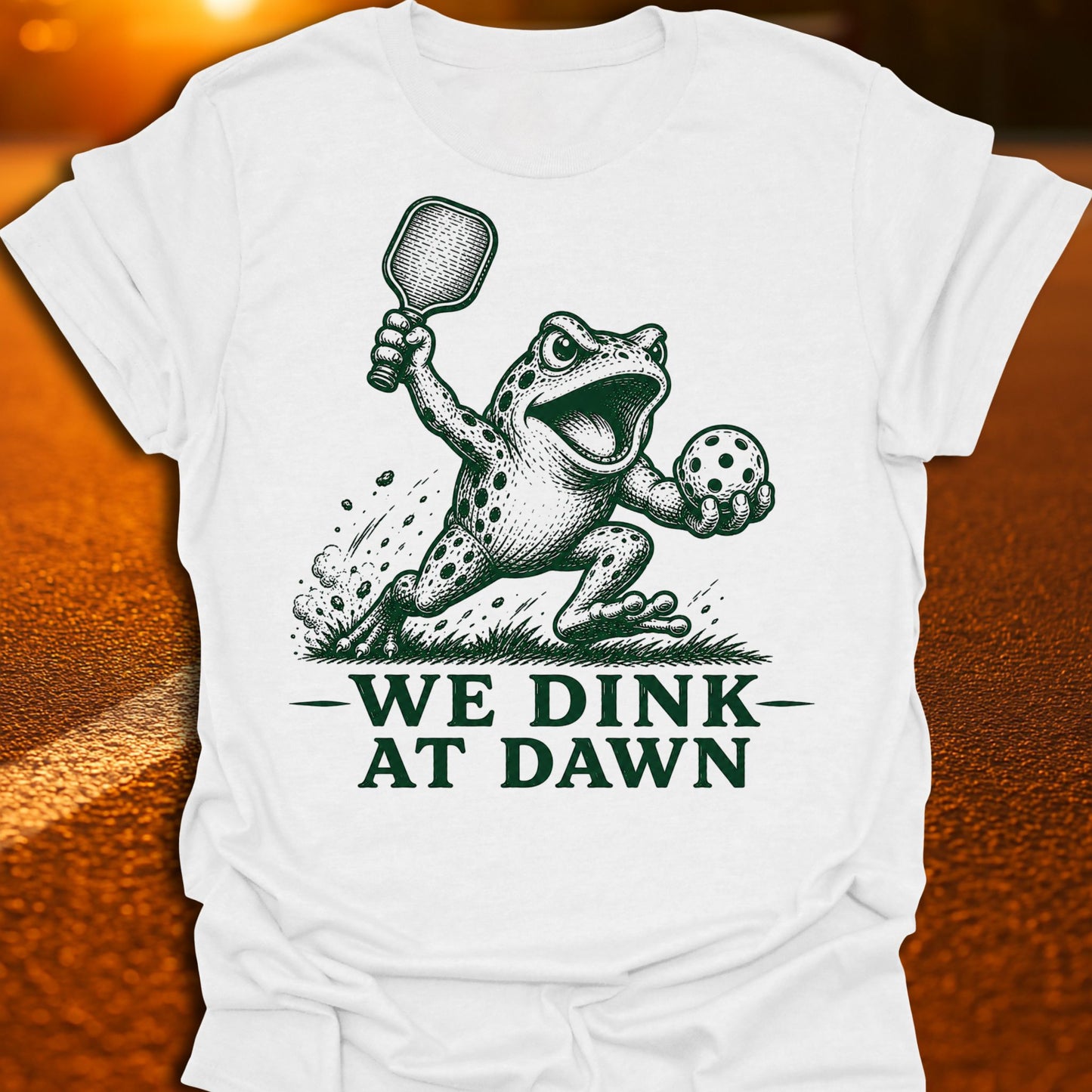 We Dink At Dawn Pickleball T-Shirt