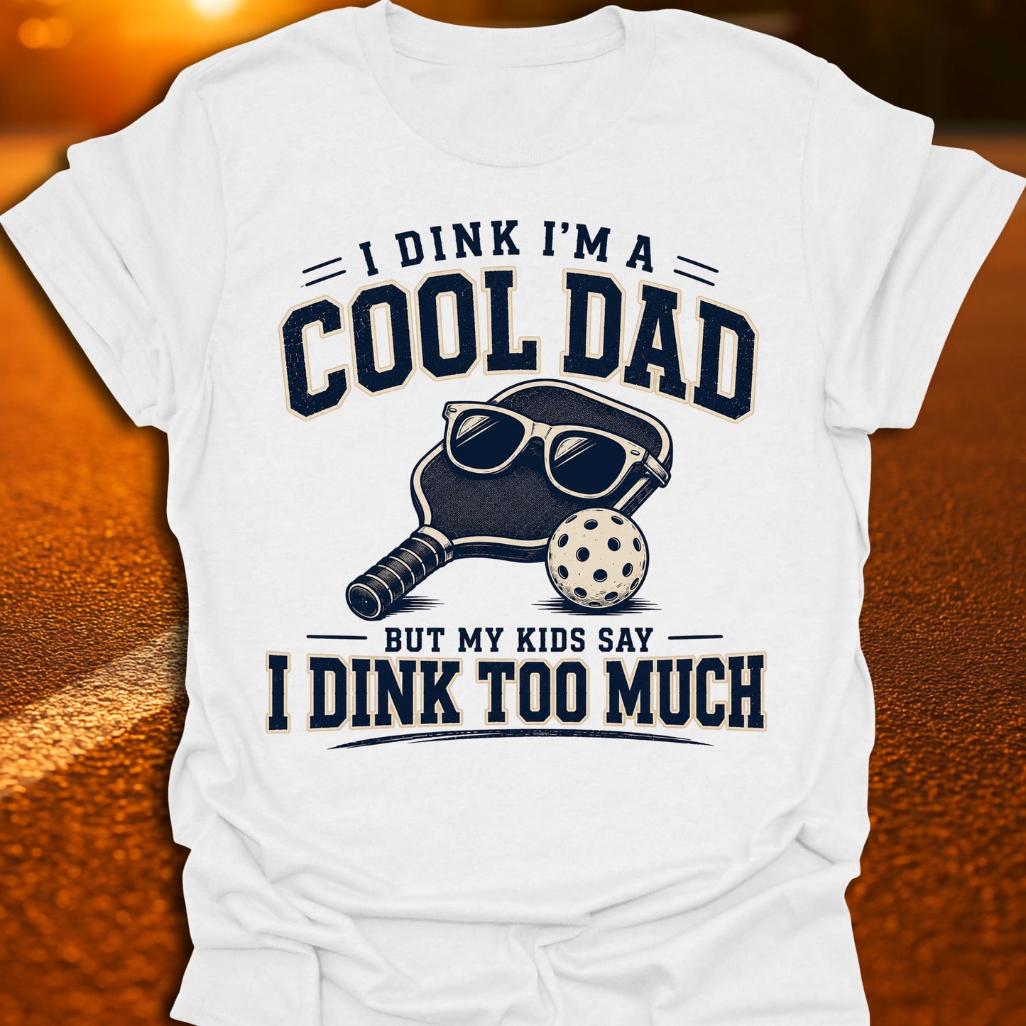 I Dink I'm A Cool Dad Pickleball T-Shirt