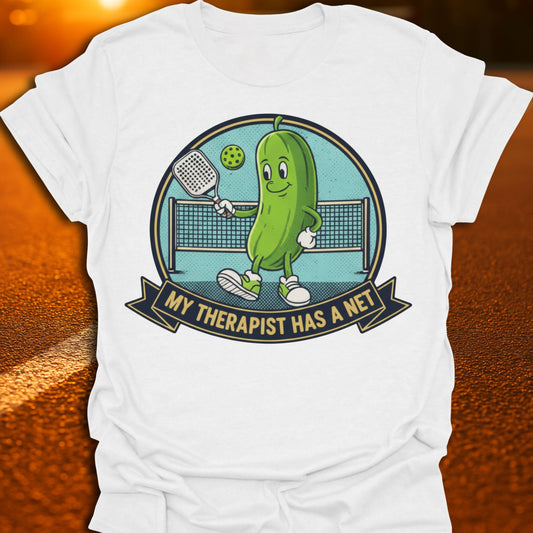 My Therapist Has A Net Pickleball T-Shirt