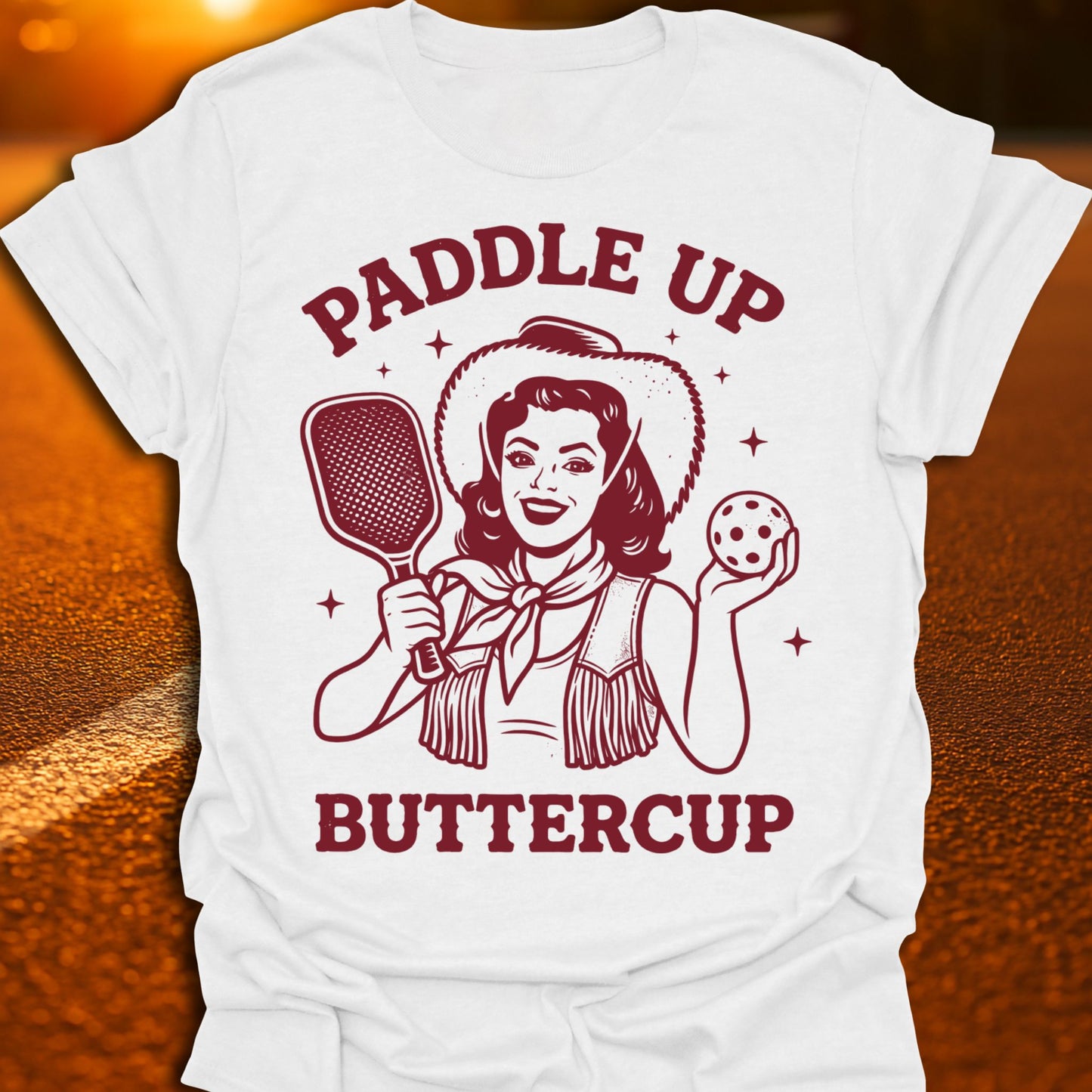 Paddle Up Buttercup Pickleball T-Shirt