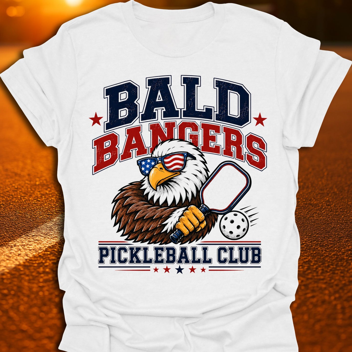 Bald Bangers Pickleball Club T-Shirt