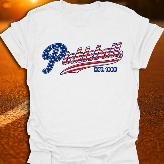 Est. 1965 Patriotic Pickleball T-Shirt