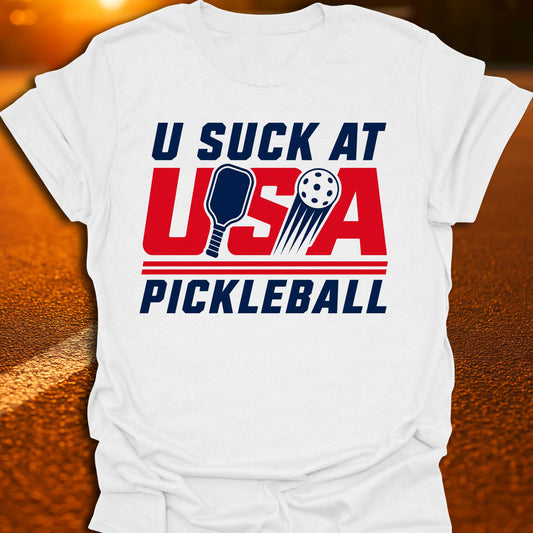 USA (U Suck At) Pickleball T-Shirt